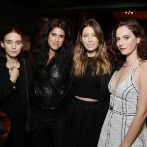 Rooney Mara, Francesca Gregorini, Jessica Biel and Kaya Scodelario at the after party for The Truth About Emanuel