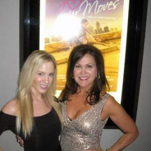 Sandra Staggs with Emily Bedazzle at the premiere of I Love Your Moves
