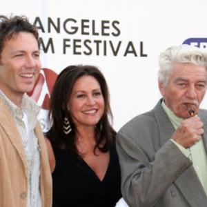 Sandra Staggs with Seymour Cassel (R) and David Millbern (L) at the LA Greek Film Festival