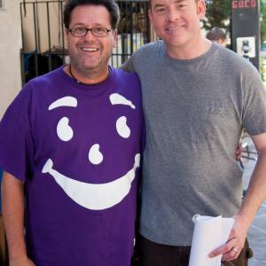 On the set of Wish Wizard with Mr David Koechner