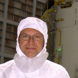 Dana Berry in the Hubble clean room at NASAs Goddard Space Flight Center in Maryland