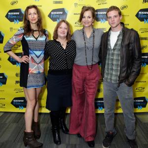 Margaret Colin, Jen McGowan, Alysia Reiner and Jonny Weston at event of Kelly & Cal (2014)