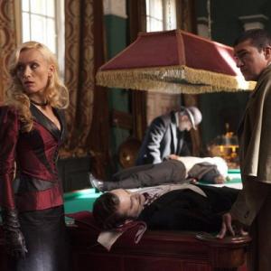 Still of Alastair Mackenzie Victoria Smurfit and Tamer Hassan in Dracula 2013