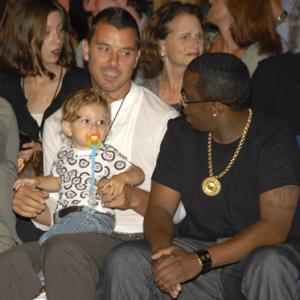 Sean Combs Gavin Rossdale and Kingston Rossdale