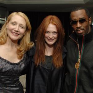 Julianne Moore Sean Combs and Patricia Clarkson