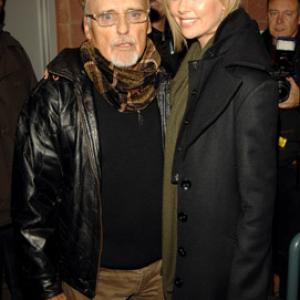 Charlize Theron and Dennis Hopper at event of Sleepwalking 2008