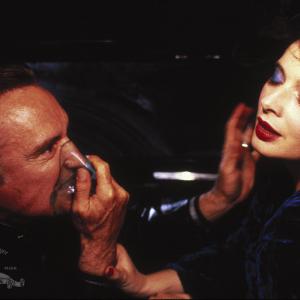 Still of Dennis Hopper and Isabella Rossellini in Blue Velvet 1986