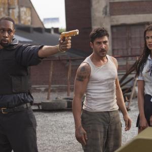 Still of RZA, Paul Walker, David Belle and Catalina Denis in 13 rajonas: plytu rumai (2014)