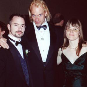 Mark Steven Grove, Trygve Lode and Darlene Cypser at the Dragon and the Hawk premiere