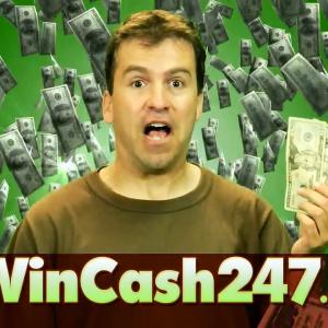 Screen grab from a WinCash247 Commercial.