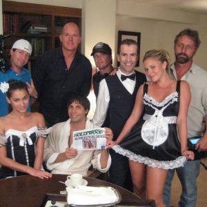 On the set of Maids Gone Wild with Joe Francis