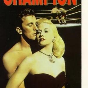 Kirk Douglas and Marilyn Maxwell in Champion (1949)