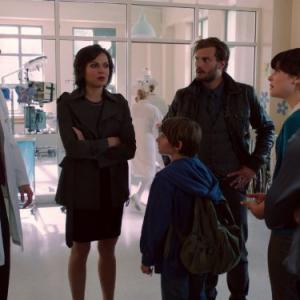 Still of Ginnifer Goodwin Lana Parrilla David Anders Jamie Dornan and Jared Gilmore in Once Upon a Time 2011