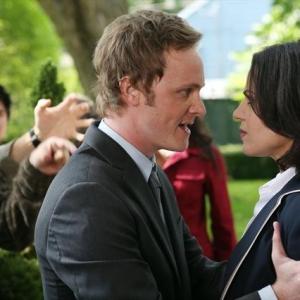 Still of Lana Parrilla and David Anders in Once Upon a Time 2011