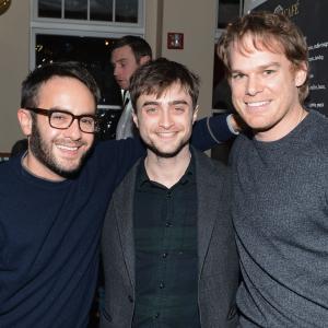 Michael C. Hall, Daniel Radcliffe and John Krokidas at event of Nuzudyk tuos, kuriuos myli (2013)