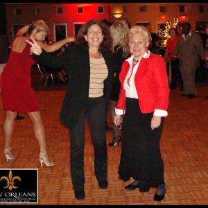 Daena Smoller and the Countess Bonnie Broel (House of Broel owner) at a New Orleans CVB X-Mas Party.