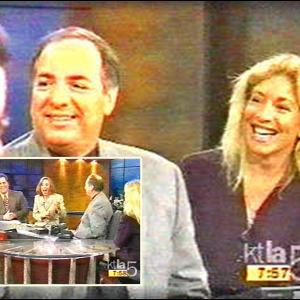 Enjoying an excellent time with Larry Montz on KTLA Morning Show to promote premiere of Hollywood Ghost Stories with William Shatner AMCs first shot at original programming October 1998