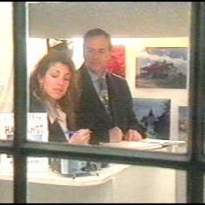 Daena Smoller and Larry Montz in the original GHOST EXPEDITIONS office in New Orleans Filming Good News New Orleans 1996
