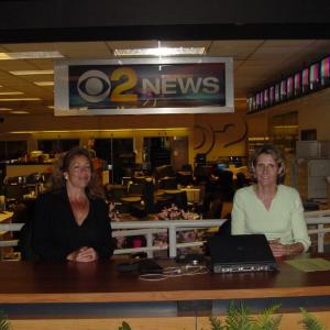 Pretending to be a real CBS News Anchor! With Diane Thompson following second ISPR investigation of CBS Columbia Square  Hollywood