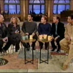 October 30, 2002 on NBC's The Other Half. L - R: Larry Montz, Daena Smoller, Mario Lopez, Danny Bonaduce, Dick Clark, Dorian Gregory.