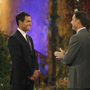 Still of Chris Harrison and Jason Mesnick in The Bachelor 2002