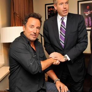 Bruce Springsteen and Brian Williams
