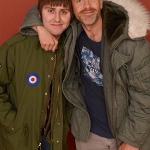 Fredrik Bond and James Buckley at event of The Necessary Death of Charlie Countryman 2013