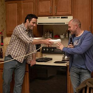Still of Paul Schulze and Dominic Fumusa in Nurse Jackie 2009