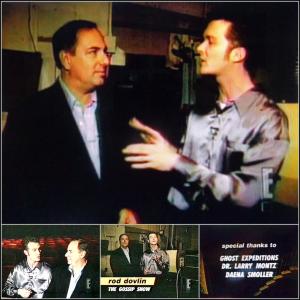 1997 - ISPR Parapsychologist and Ghost Expeditions creator Larry Montz with host Rod Dovlin for THE GOSSIP SHOW on E! Entertainment, filmed inside the former Vogue Theater on Hollywood Blvd.