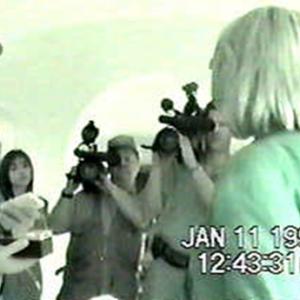 The media representatives outnumber the ISPR Team investigators during this 1999 field investigation of a Hollywood Hills mansion for Comedy Store owner, Mitzi Shore. Pictured from the ISPR, parapsychologist Dr. Larry Montz, Linda Mackenzie.