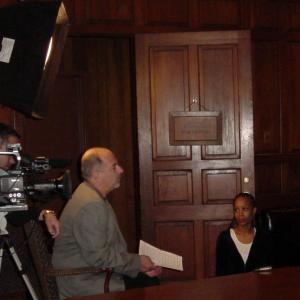March 2003  Interviewing New Orleans news legend Angela Hill WWLTV The Angela Showfor ISPR documentaries New Orleans Rich and Haunted