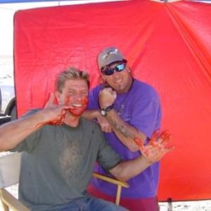 Rich Hopkins on Location with Kenny Johnson on the Feature Film ZZYZX