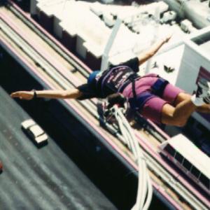 Action Sports Athlete Rich Hopkins, Bungy Jumping.. Circa 1991