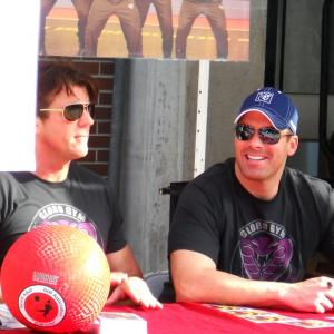 Kevin Porter and Brandon Molale at Dodgeball autograph signing