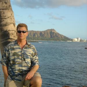 Tom on location in Hawaii on Lost