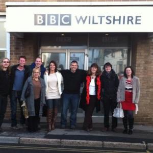 The Wootton Bassett Rocks Charity Music Video  HODs at BBC Wiltshire for cheque presentation  interviews