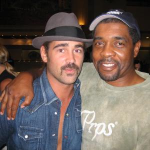 Colin Farrell and Ron Lang at the Delano Hotel in Miami