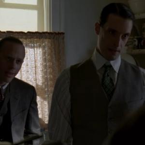 Still of Will Janowitz (Hymie Weiss) and Arron Shiver (Dean O'Banion) in Boardwalk Empire