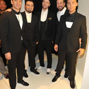 Lance Bass, Joey Fatone, Justin Timberlake, J.C. Chasez and Chris Kirkpatrick at event of 2013 MTV Video Music Awards (2013)