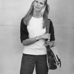Candice Bergen during filming of 