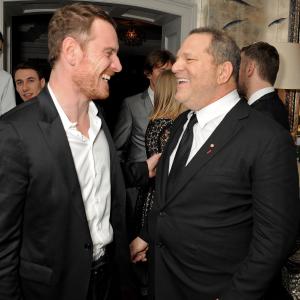 Harvey Weinstein and Michael Fassbender
