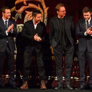 David Thewlis Paddy Considine Michael Fassbender and Jack Reynor at event of Macbeth 2015