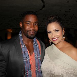 A Tribute to The Whispers standing with Michael Jai White