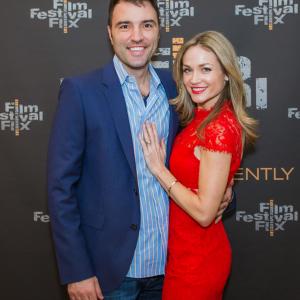Katherine Randolph and Alex Petrovitch at the Los Angeles premiere of Adulthood