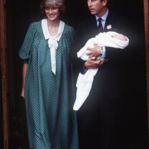 Prince Charles, Princess Diana and Prince William Windsor