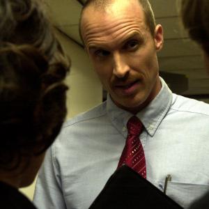 A production still of Tim Coyne from Prom Queen The Homecoming