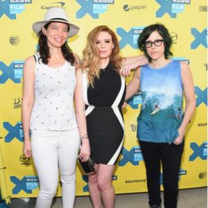 LR Director Jamie Babbit actress Natasha Lyonne and screenwriter Karey Dornetto attend the Addicted to Fresno premiere during the 2015 SXSW Festival at Topfer Theatre at ZACH on March 14 2015 in Austin Texas
