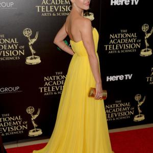 Elizabeth Hendrickson attends The 41st Annual Daytime Emmy Awards at The Beverly Hilton Hotel