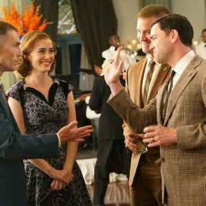Still of Desmond Harrington Kenneth Mitchell Dominique McElligott and Aaron McCusker in The Astronaut Wives Club 2015