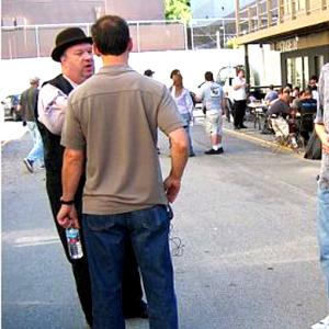 Actor Craig T Raisner with Directo Steve Ochs Petomane Universal Studios